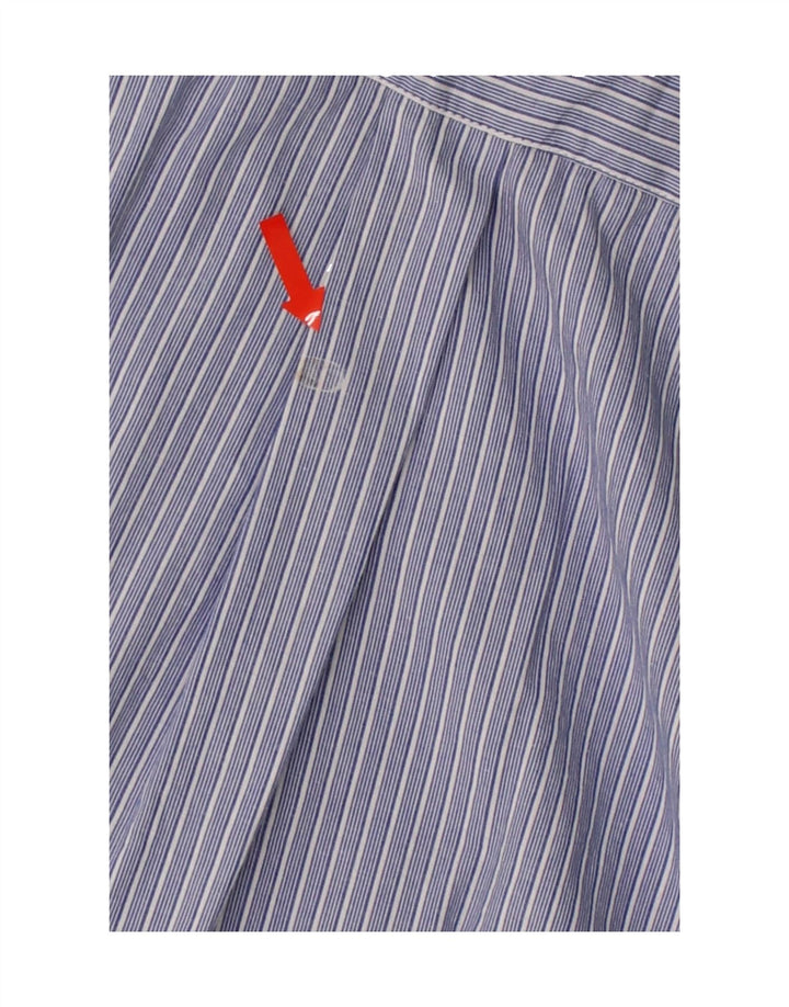 BRUGI Mens Shirt Large Blue Striped Cotton Vintage Brugi and Second-Hand Brugi from Messina Hembry 