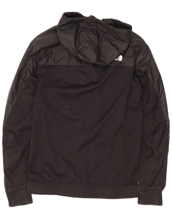 Suéter masculino The North Face com capuz e zíper gráfico XS poliéster geométrico preto