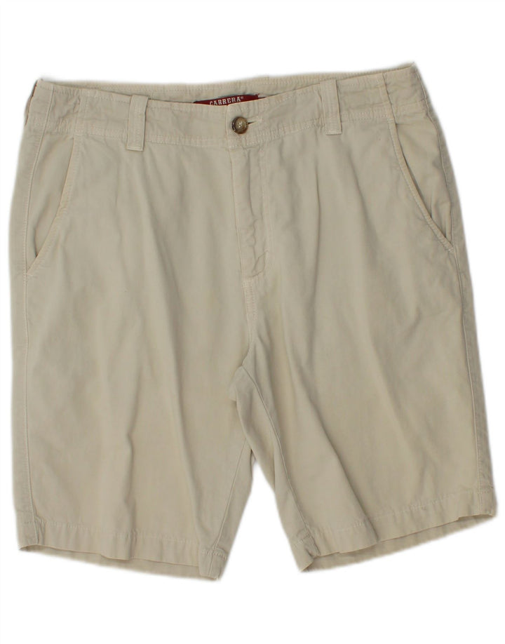 CARRERA Mens Chino Shorts W32 Algodão Bege Médio