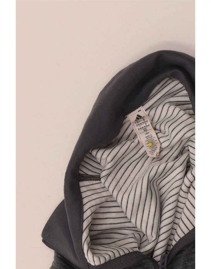 Adidas Womens Climalite Pullover Tracksuit Top UK 12/14 Medium Grey