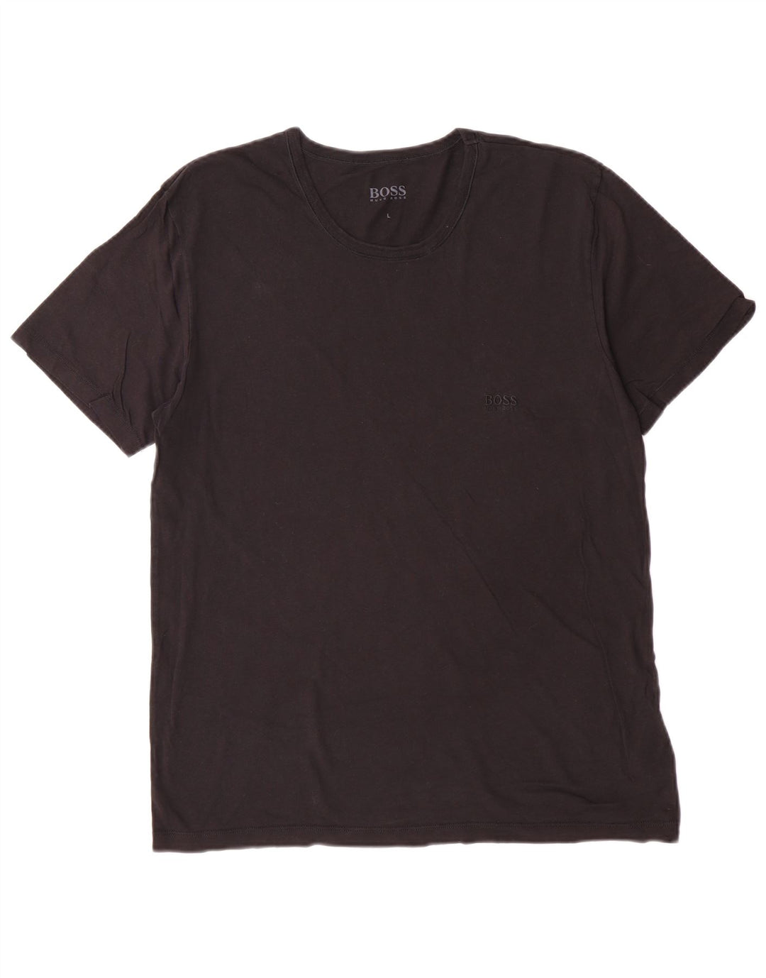 Camiseta masculina Hugo Boss grande algodão preto