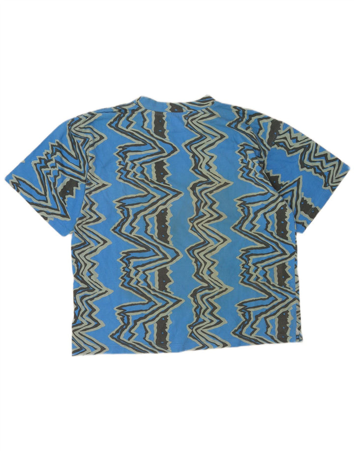 Camiseta masculina Mistral Top algodão geométrico azul médio