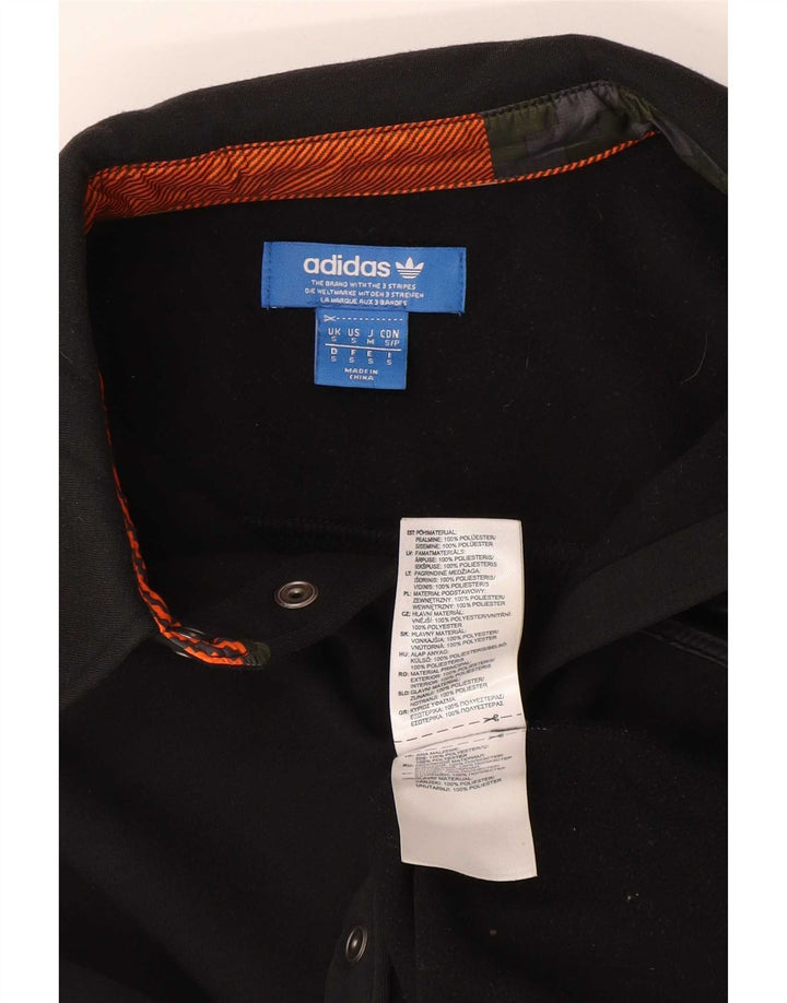 Adidas Camisa Masculina Pequena Poliéster Preta