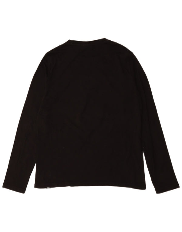 Ellesse Boys Graphic Top manga comprida 15-16 anos algodão preto