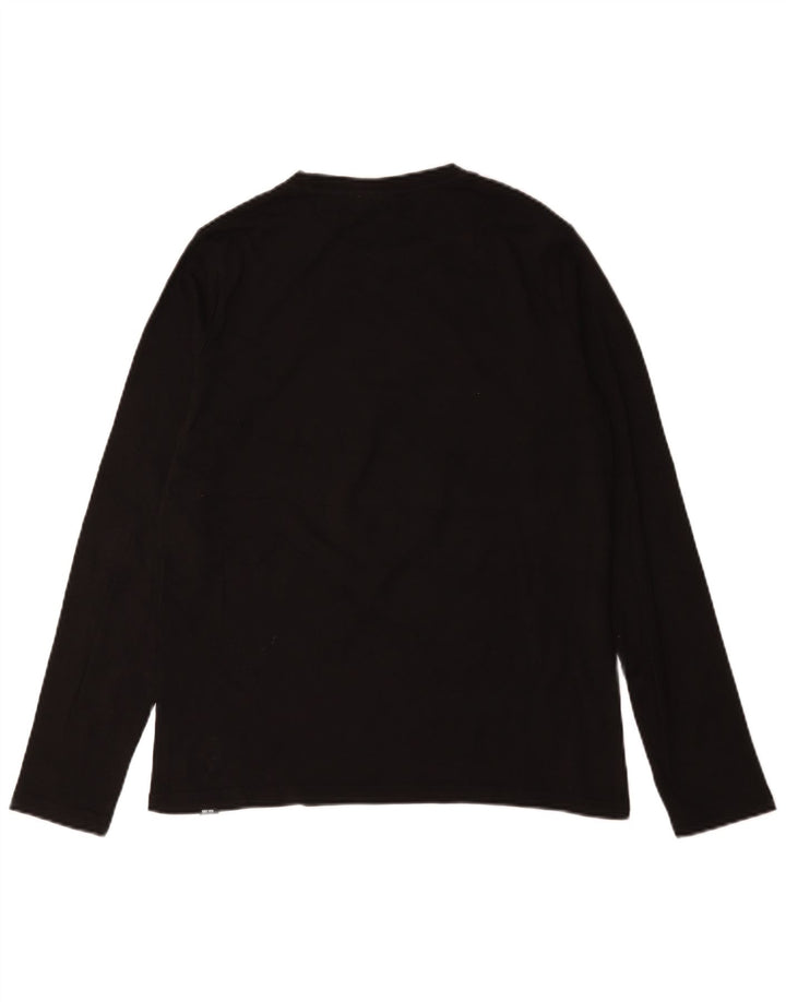 Ellesse Boys Graphic Top manga comprida 15-16 anos algodão preto
