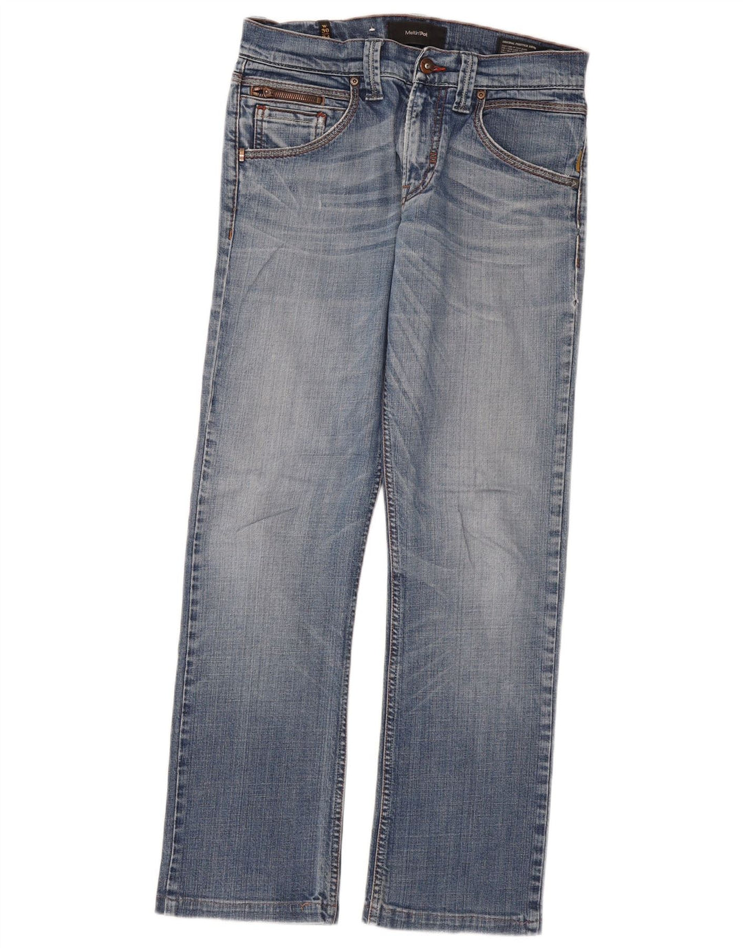 Meltin' Pot Jeans retos masculinos W30 L29 algodão azul