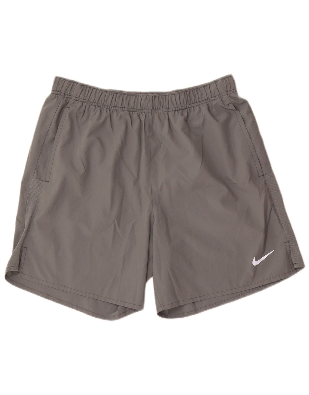 Shorts esportivos masculinos Nike Dri Fit grande poliéster cinza