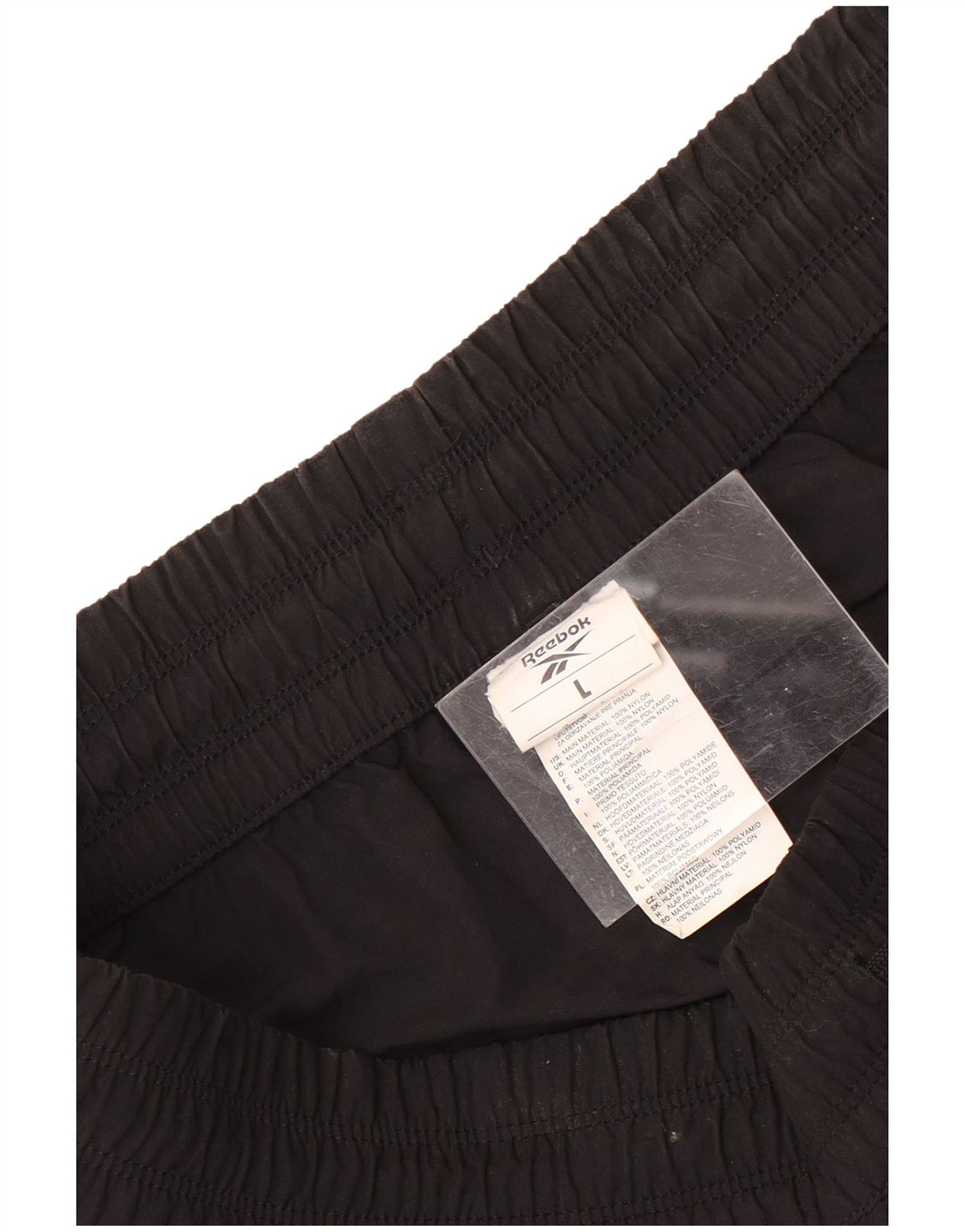 Shorts esportivo feminino Reebok UK 16 grande preto nylon