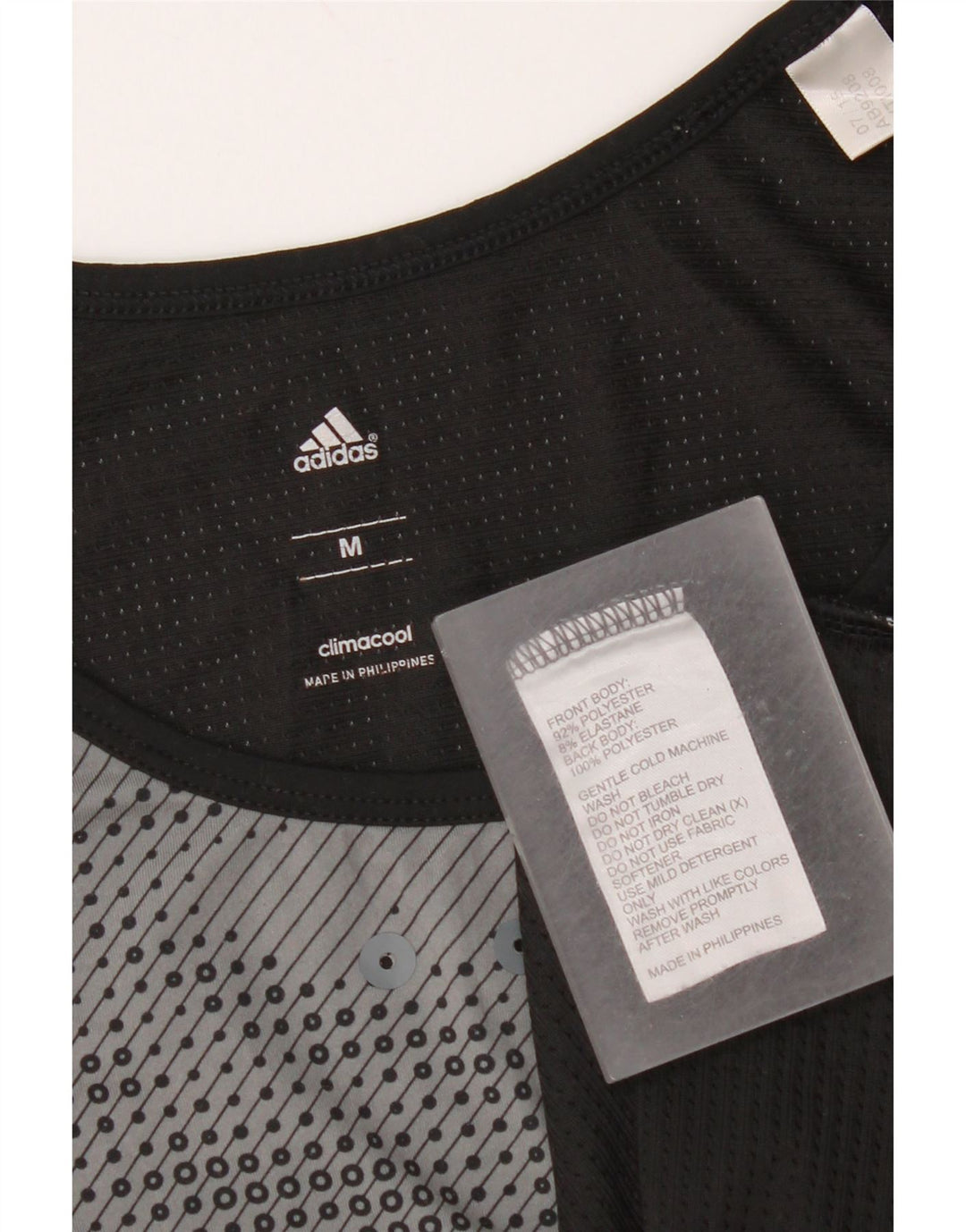 Adidas Mens Climacool Vest Top Médio Preto Listrado Poliéster
