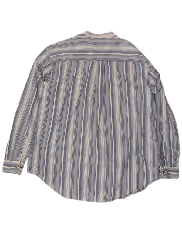 Camisa masculina St. Bernard XL algodão listrado azul