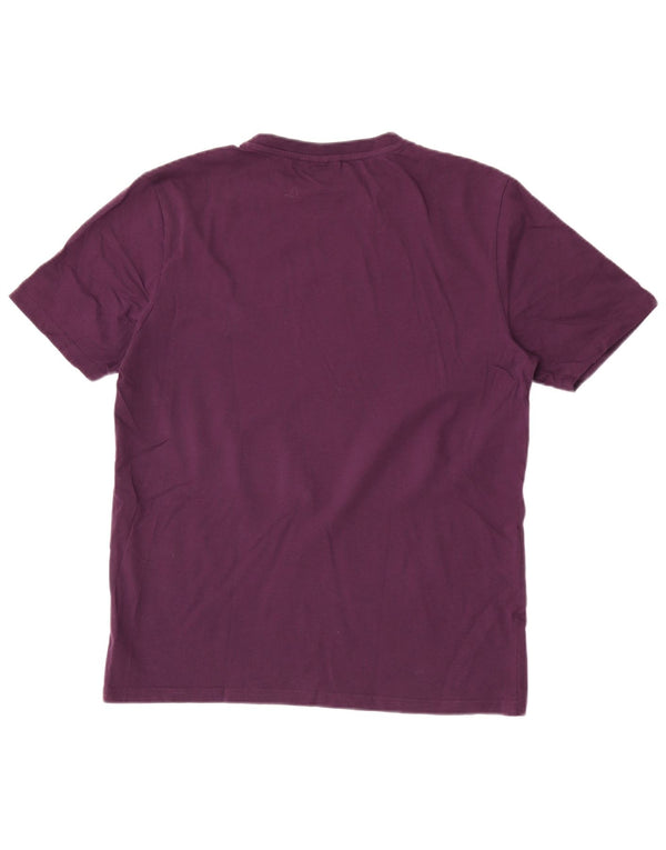Camiseta masculina Ellesse Top médio algodão roxo