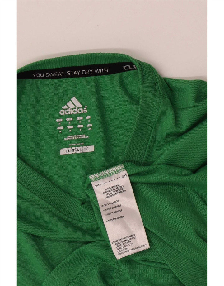 Camiseta Adidas Masculina Climalite Top Verde Médio Poliéster