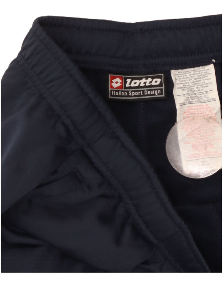 Calça de treino masculina Lotto com estampa gráfica grande poliéster azul marinho