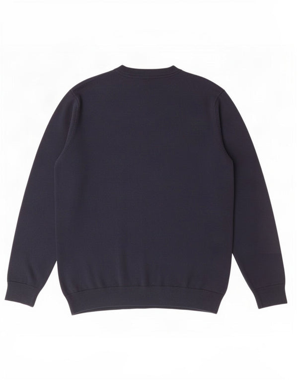 U.S. Polo Assn. Mens V-Neck Jumper Sweater Large Navy Blue Cotton