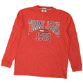 Tommy Hilfiger Mens Regular Fit Gráfico Top Manga Longa 2XL Vermelho Salpicado