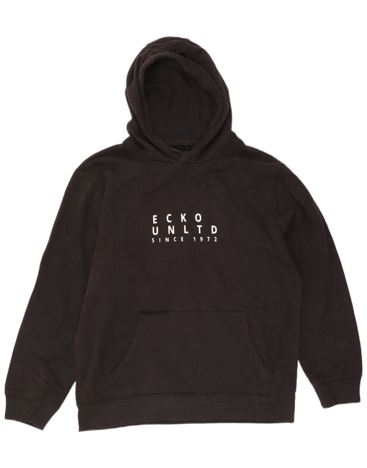 Ecko Unltd moletom com capuz gráfico masculino XL algodão preto