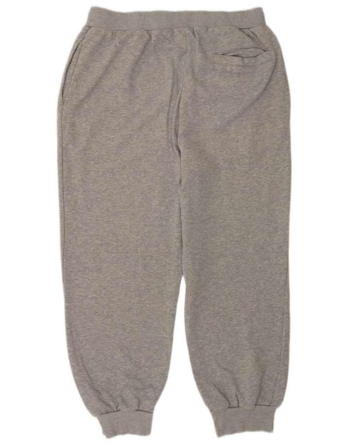 ADIDAS Mens Tracksuit Trousers Joggers Large  Grey Cotton