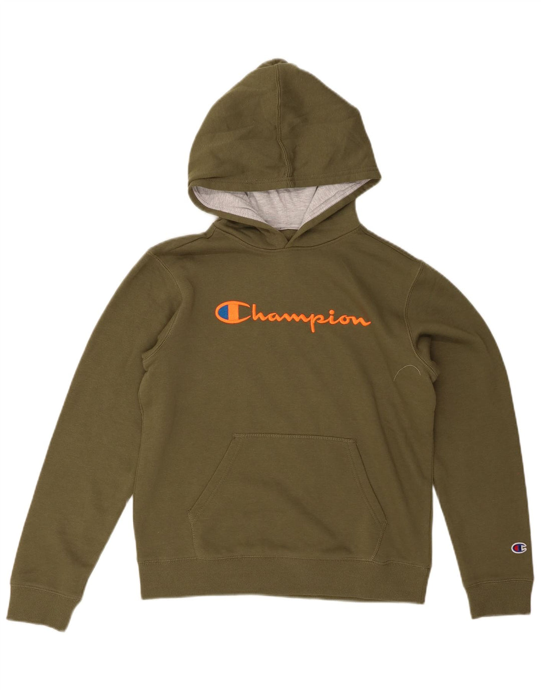 CHAMPION Suéter feminino com capuz gráfico UK 18 XL algodão cáqui
