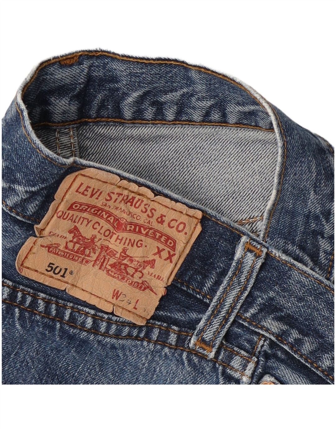 Jeans Levis 501 Straight Masculino W34 L30 Azul