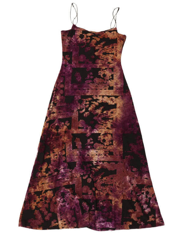 Vestido maxi feminino sem mangas Desigual Reino Unido 8 pequenos retalhos multicoloridos
