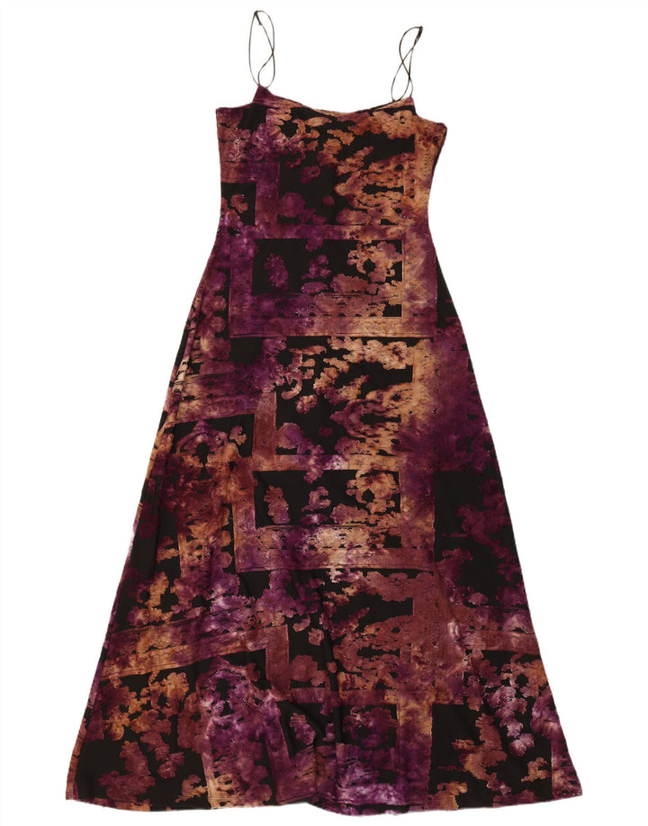 Vestido maxi feminino sem mangas Desigual Reino Unido 8 pequenos retalhos multicoloridos
