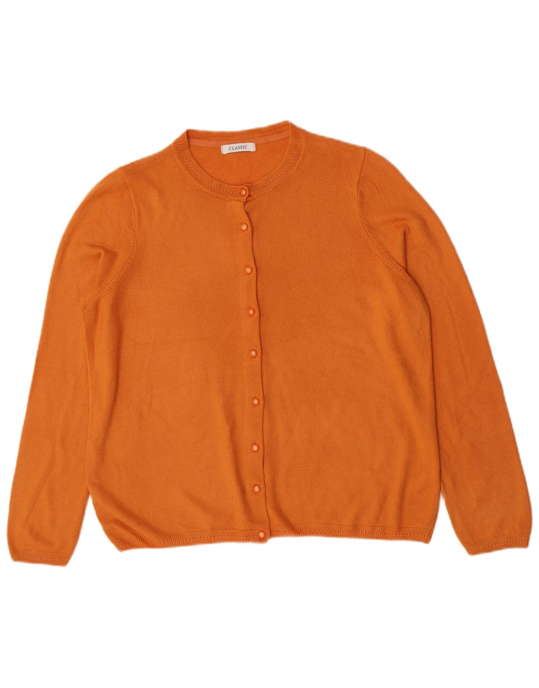 Suéter cardigã feminino grande Marks & Spencer Reino Unido 16 grande laranja