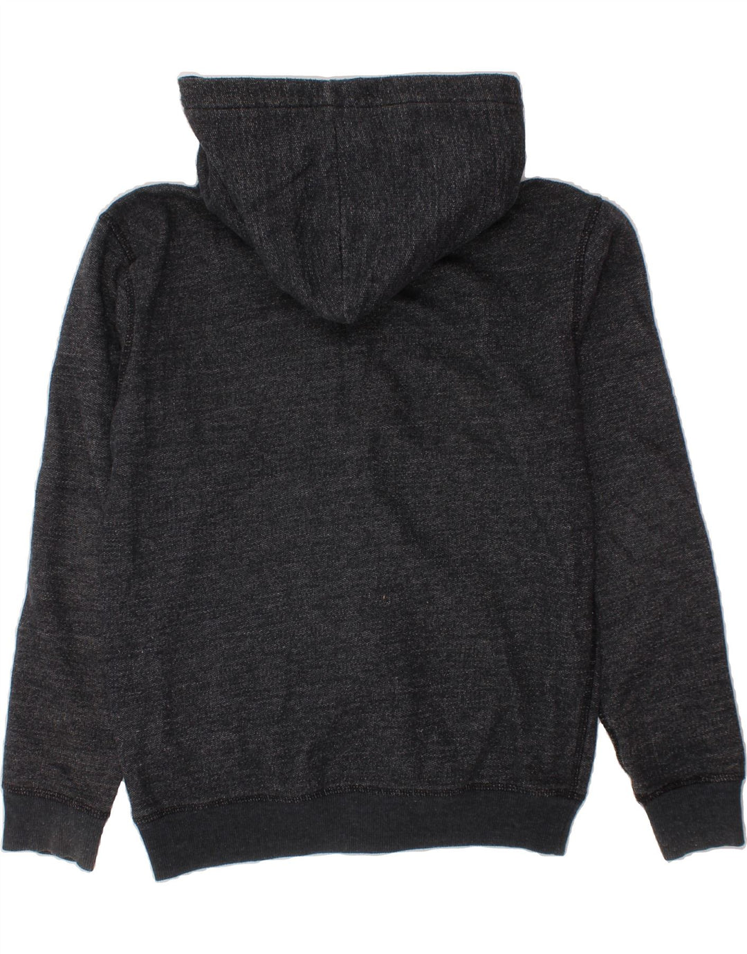 QUIKSILVER Boys Zip Hoodie Sweater 9-10 Years Grey Flecked Cotton Vintage Quiksilver and Second-Hand Quiksilver from Messina Hembry 