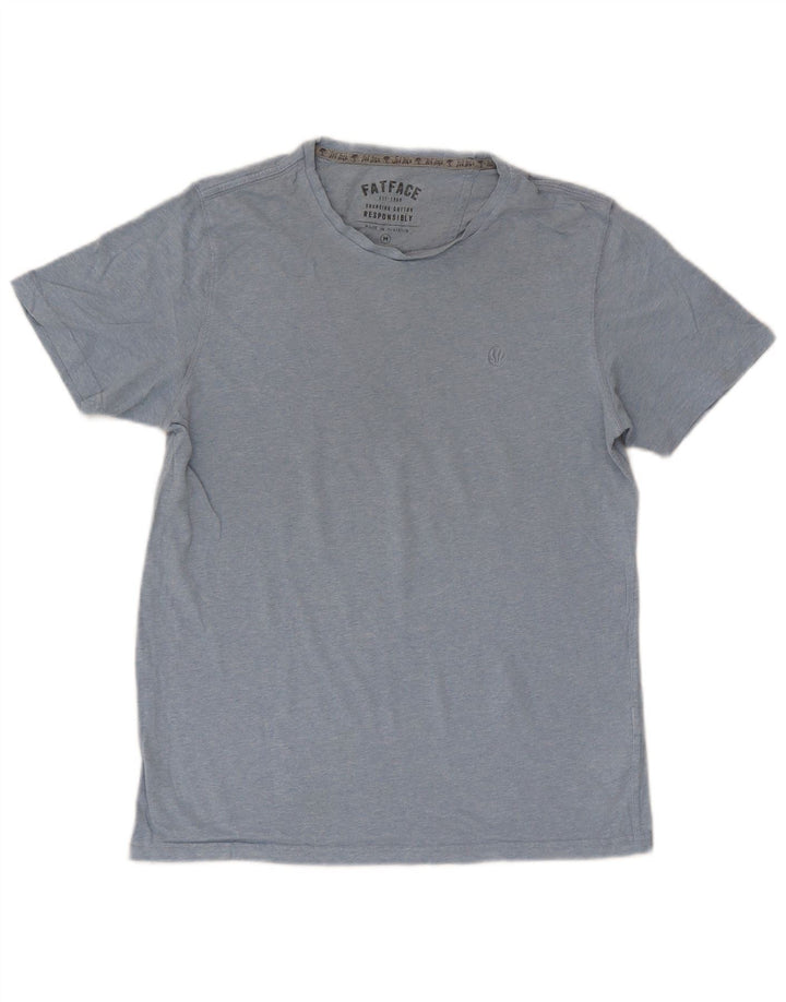 Camiseta masculina FAT FACE Top de algodão azul médio