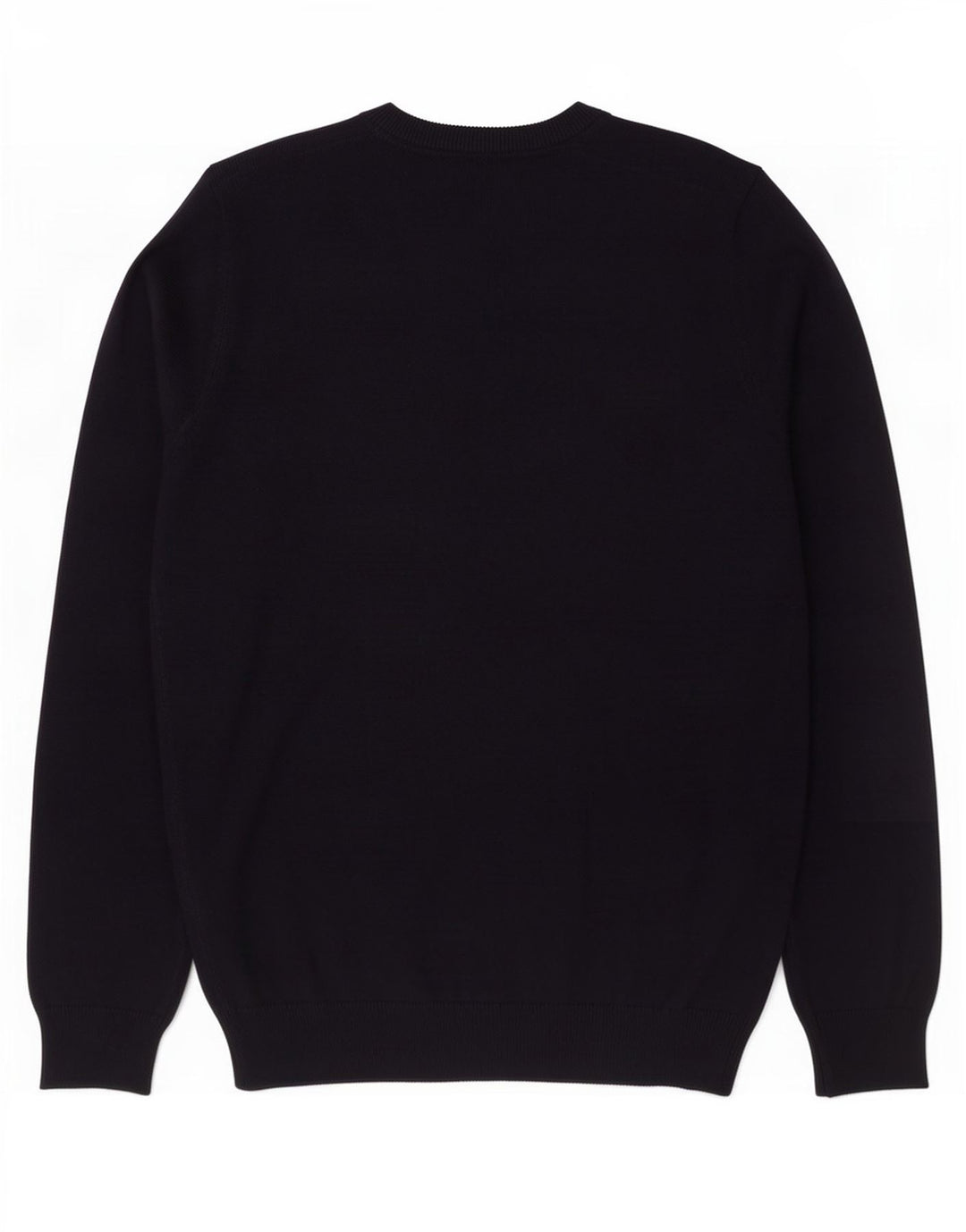 Suéter masculino Marks & Spencer com gola redonda, algodão azul marinho médio