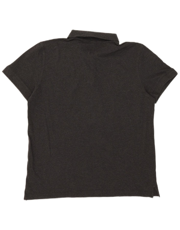 Camisa polo masculina Hugo Boss Regular Fit 3XL algodão cinza