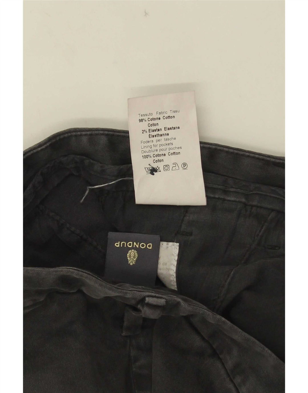 Calça Chino Masculina Slim Dondup W36 L31 Algodão Cinza