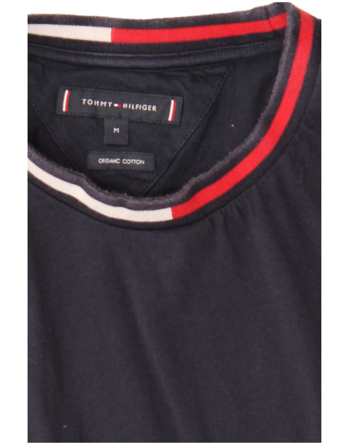 Camiseta masculina TOMMY HILFIGER de algodão azul marinho médio