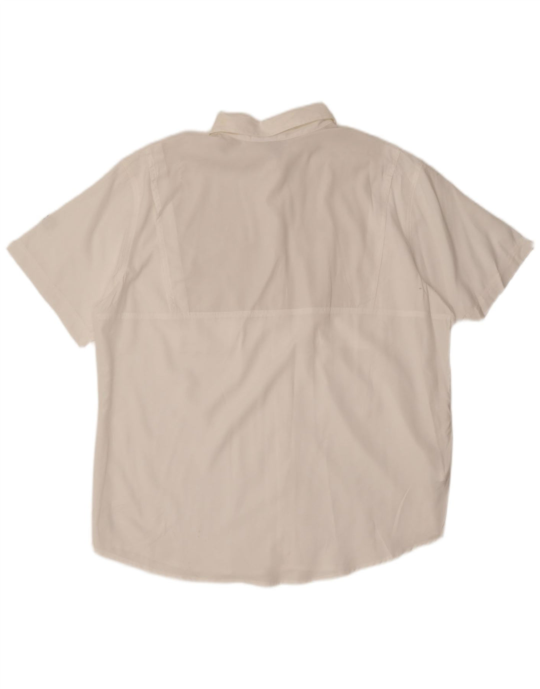 EDDIE BAUER Camisa masculina de manga curta XL poliéster branco