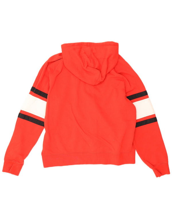 Suéter masculino Nike com capuz e zíper, grande, vermelho, algodão colorblock