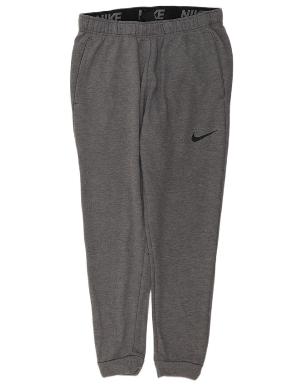 Nike Mens Dri Fit Standard Fit Calças de treino Joggers cinza médio