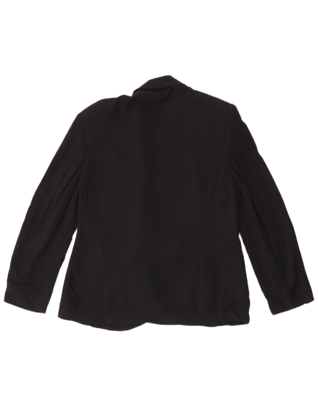 Jaqueta blazer feminina vintage com peito duplo UK 16 grande preta