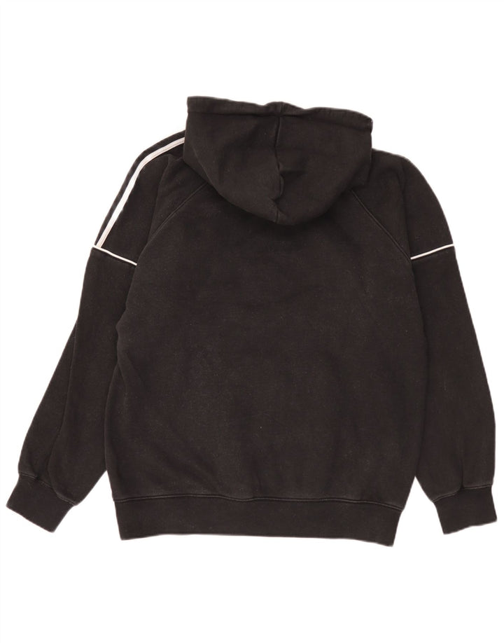 Adidas Mens Hoodie Jumper Médio Algodão Preto