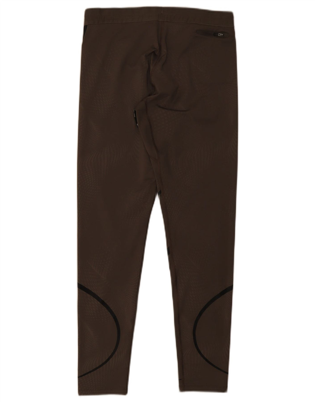 Leggings Nike Dri Fit UK 12 Médio Marrom Listrado Poliéster