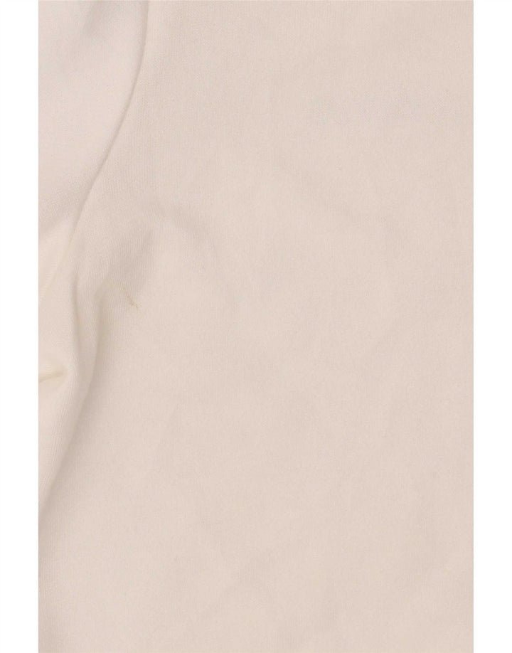 Adidas Womens Climalite Sweatshirt Jumper UK 12/14 Médio Branco Poliéster