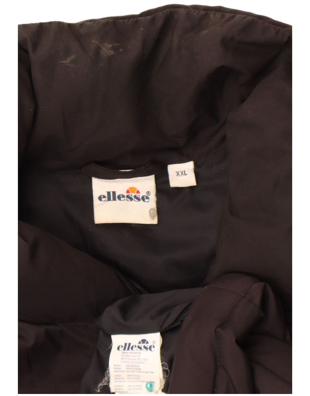 Jaqueta acolchoada masculina Ellesse UK 44 2XL poliéster preto