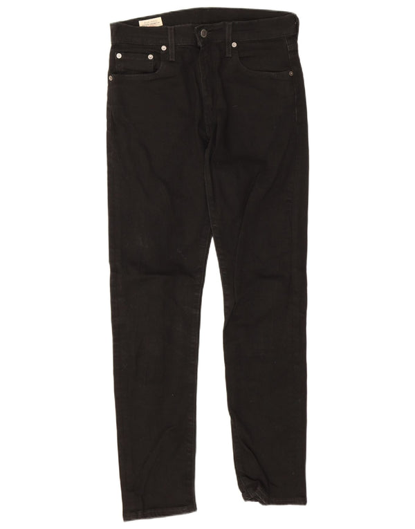 Calça jeans masculina Levi's 512 Slim Tapered W30 L32 algodão preto