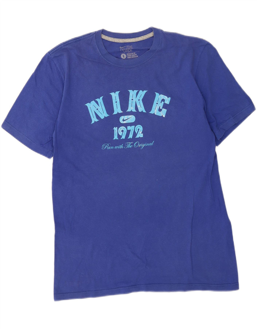 Camiseta Nike Masculina Regular Fit Graphic Top Grande Azul