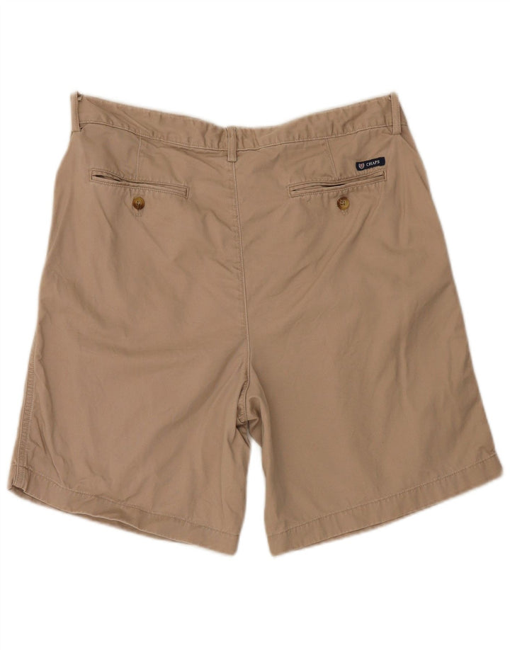 Shorts masculinos Chaps Pegged Chino W34 grande algodão bege