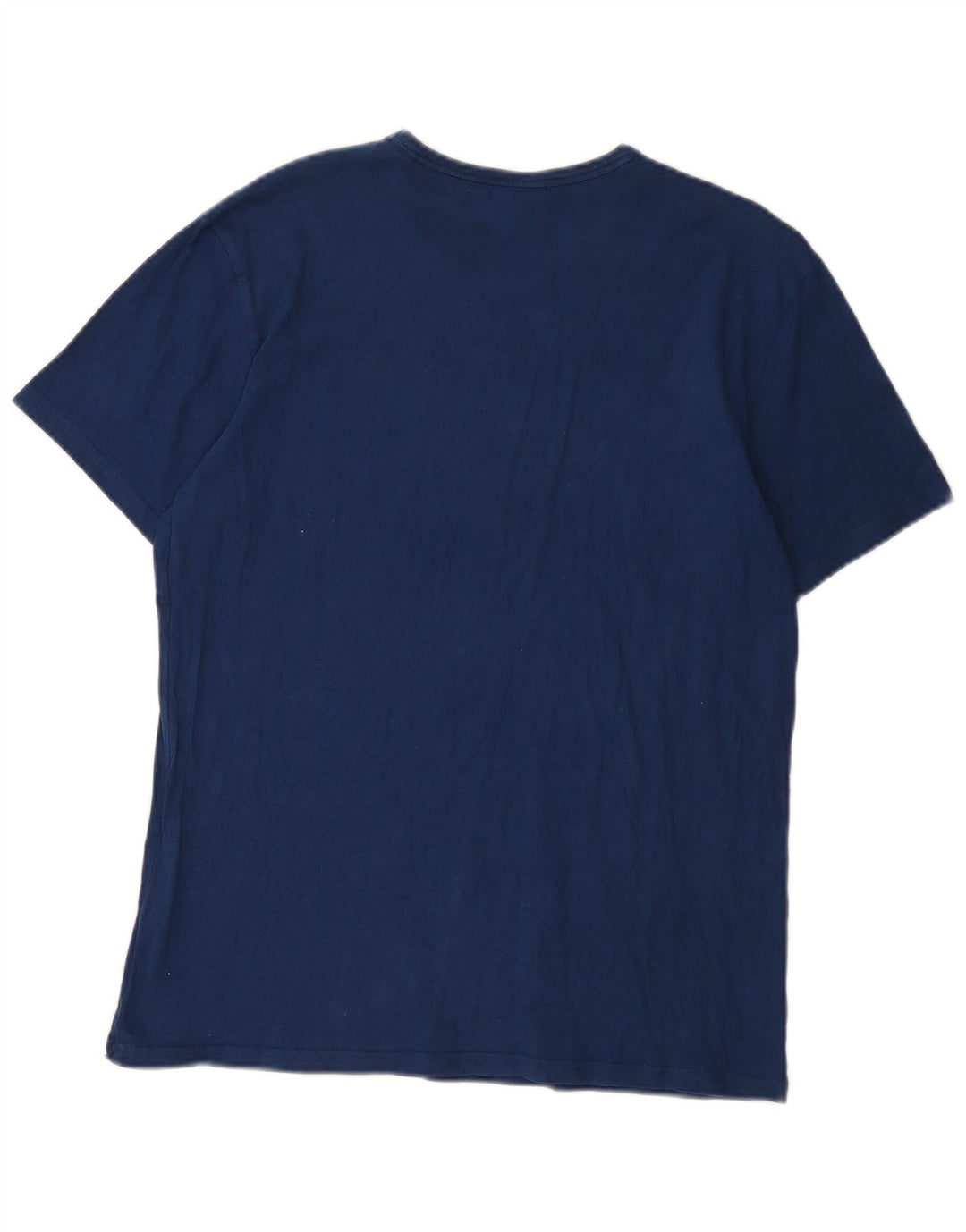 Calvin Klein Camiseta masculina gráfica Top médio algodão azul marinho