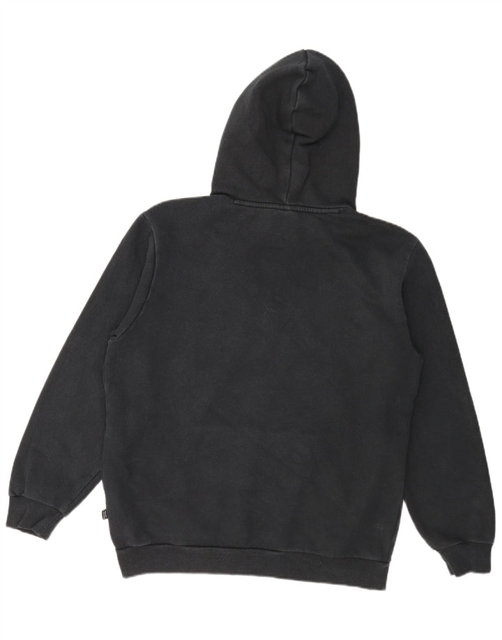 Puma masculino gráfico moletom com capuz médio algodão preto