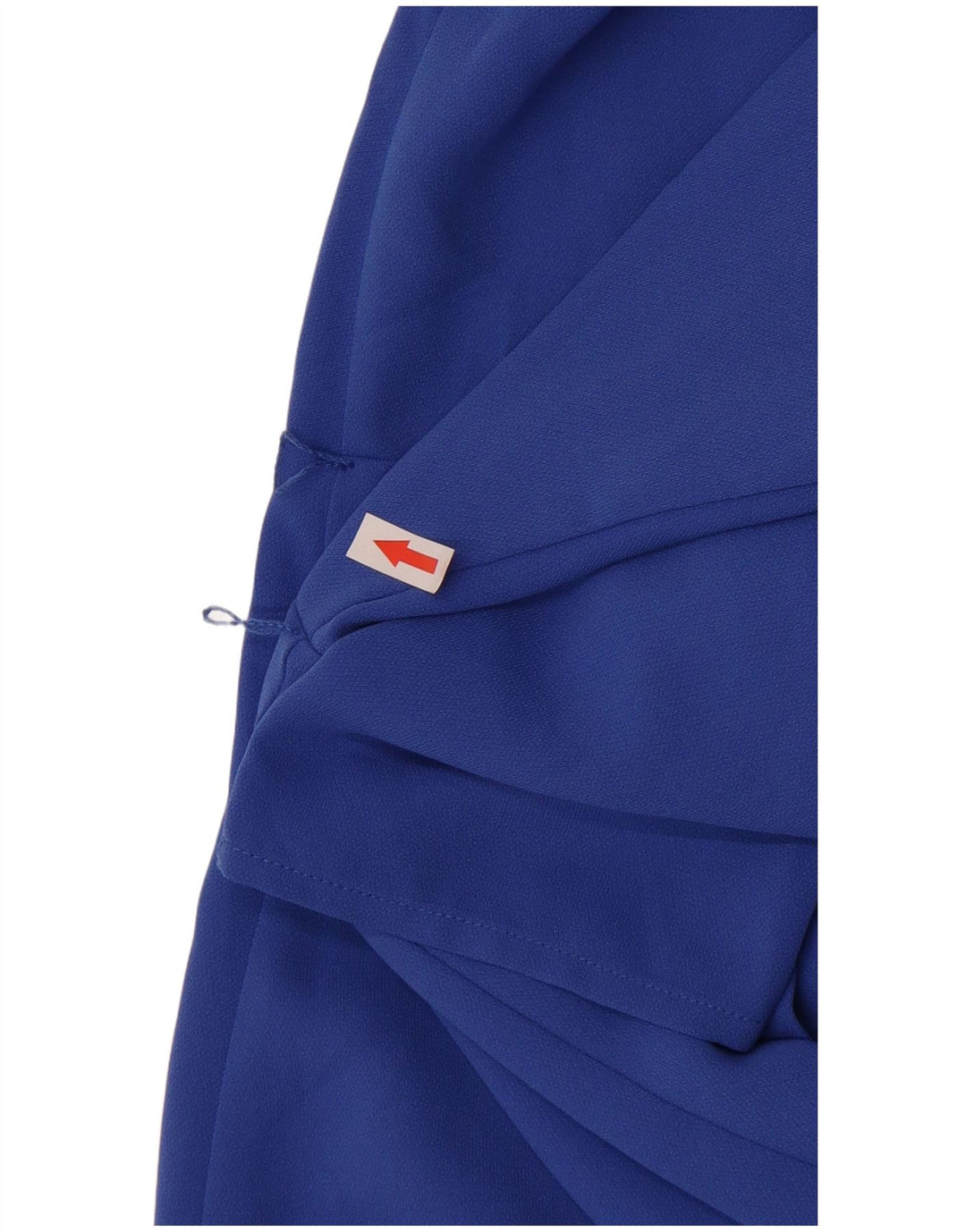 Vestido feminino Oasis manga 3/4 com bainha UK 8 pequeno azul poliéster