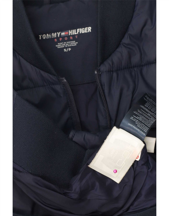 Jaqueta acolchoada masculina Tommy Hilfiger Reino Unido 36 pequeno bloco colorido azul marinho