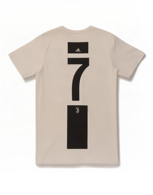 Camiseta Adidas Boys Juventus Regular Graphic Top 11-12 Anos Off White