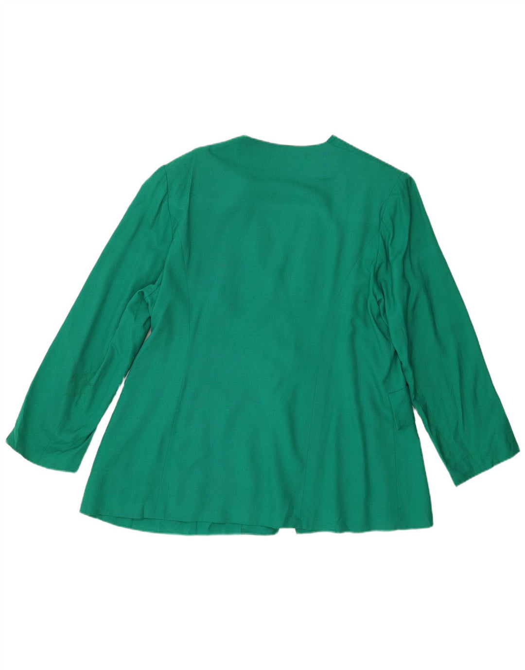 Jaqueta blazer feminina vintage com 1 botão Reino Unido 16 grande verde