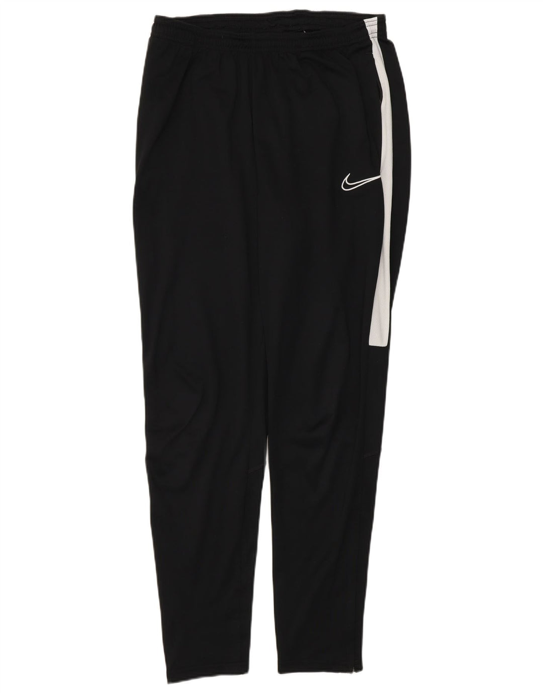 Calça de treino feminina Nike UK 12 poliéster listrado preto médio